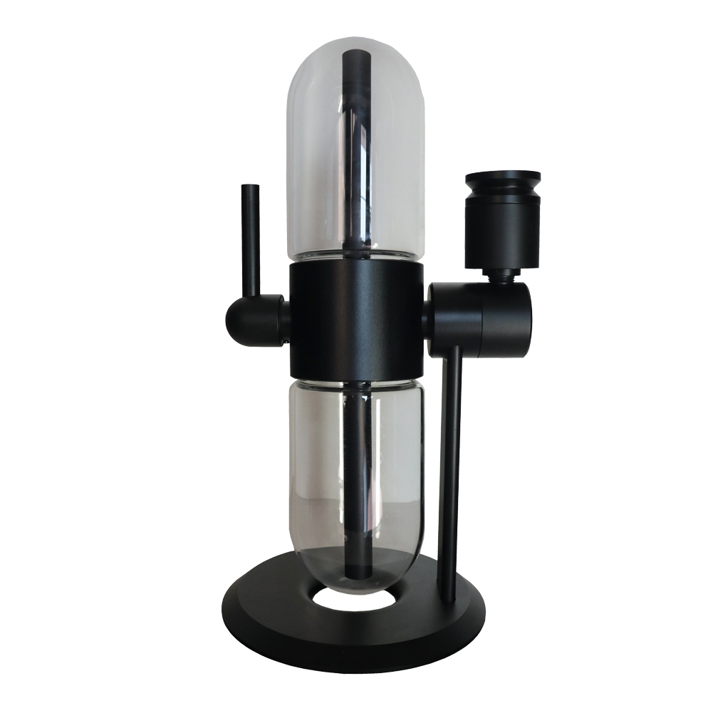 2021 May Stunden Gravity Hookah E cigarette Kits Smoking Accessories Glass Bong dabbing rig kit Water Pipe Recycler For Tobacco Dry Herb Oil Vape-image-696430098