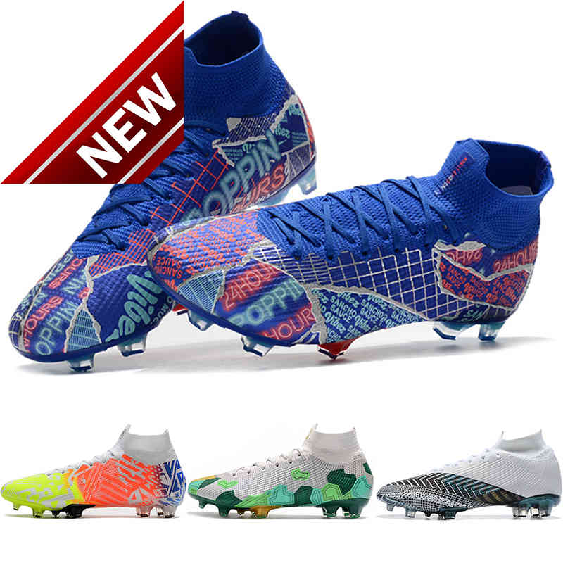 

2022 CR7 MEGC Mens Soccer Shoe Dream Speed Mercurial Superfly360 7 Elite FG Football Boots Sancho Boys Grass Game Sports Cleats Shoes, Other colour