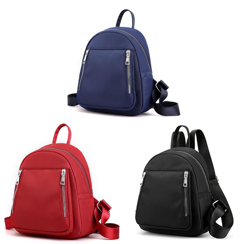 

Casual Backpack Women Travel Waterproof Nylon School Bags For Teenage Girls High Quality Fashion Shoulder Packbag Style, Black