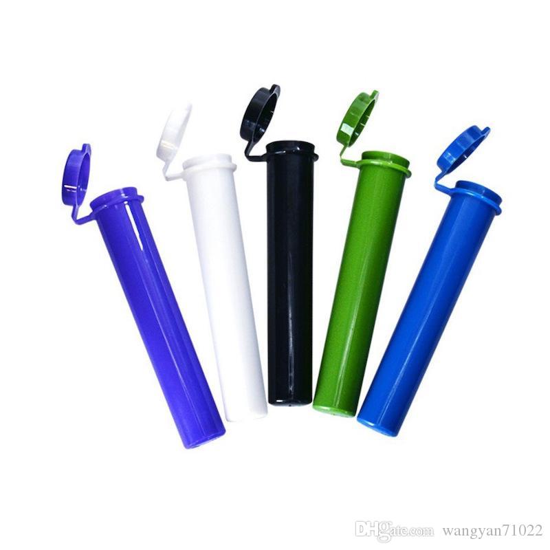 

Plastic Tobacco Tube Stash Jar 94mm Herb Container Storage Case Cigarette Rolling Cone Paper Tube Pill Box Pre Roll Preroll Packaging