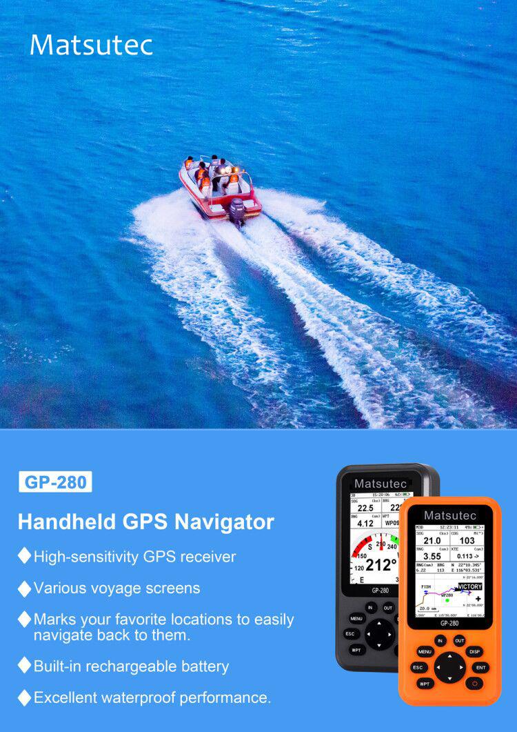

Anti-Lost Alarm GP-280 Handheld GPS Navigator/Marine Locator High-Sensitivity Receiver/Various Voyage Screens