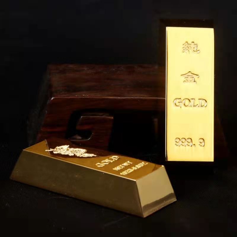 

Authentic Alloy Gold Bars Bricks Chinese gift gold samples Send two jewels264f