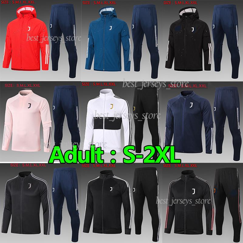 

20 21 JUVENTUS sweater tracksuits sets Adult Men Winter jackets Windbreaker soccer jersey camisetas de fÃºtbol maillot de football Training, Black;yellow