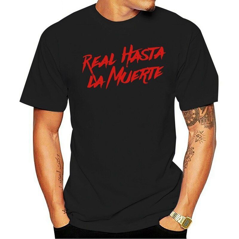 

2021 Leisure Fashion 100% Cotton O-neck T-shirt Real Hasta La White Free Anuel Aa Muerte Hoodies New