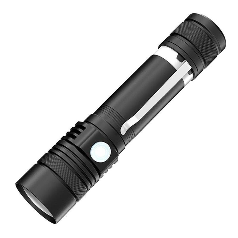 

Flashlights Torches Rechargeable Super Bright Mini T6 LED Outdoor Waterproof Zoom Torch With Charging Cable