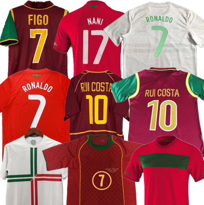 

1998 1999 2010 2012 2016 2004 2002 Retro Soccer Jersey NANI RUI COSTA FIGO RONALDO Football Shirts Camisetas de fútbol Uniforms