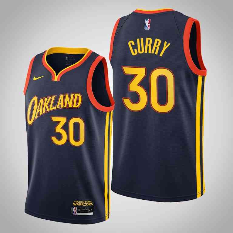 

Sublimation Men's 2020-21 Navy Oakland #30 Stephen Jersey, Picture show