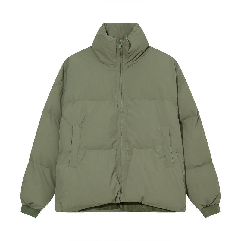 

Men's Jackets Aboutlee Winter Solid Color High-Neck Warmth Thick Cotton Jacket Fashion Loose Casual Coats Long-Sleeved Shirt, Black;brown