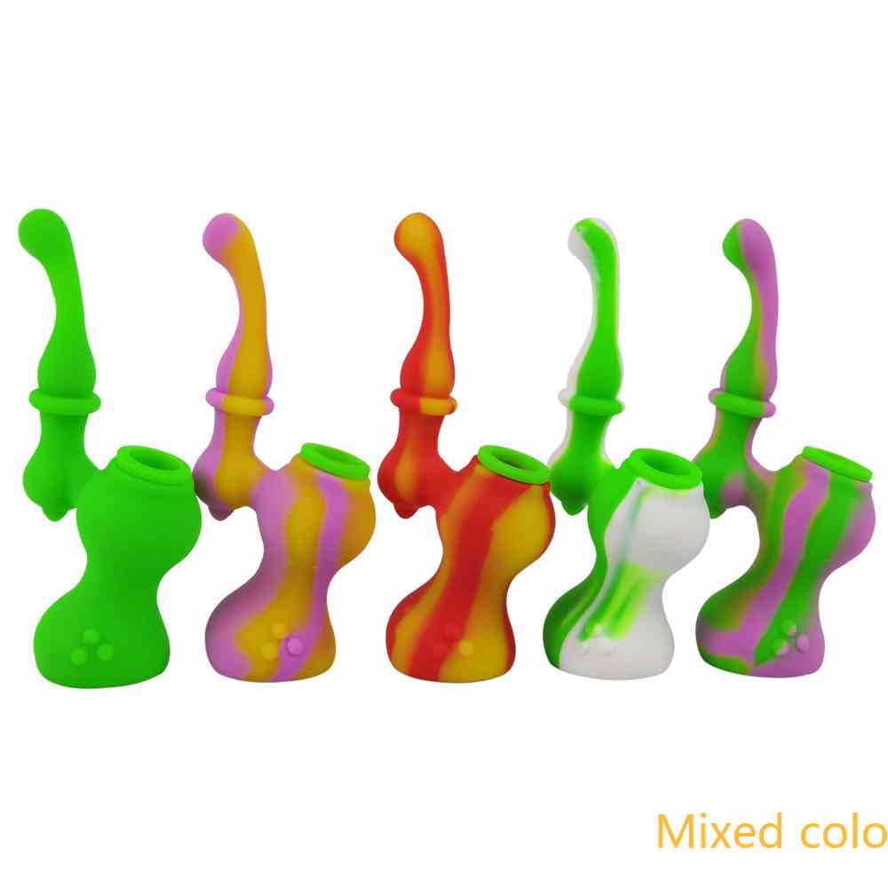 

Straight hookahs gourd water pipe silicone cigarette electronic pipes accessories
