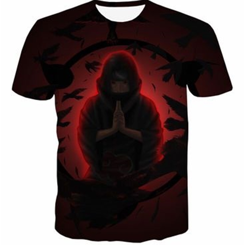 

summer Fashion Anime t shirts funny Naruto 3D costume t-shirt Male Female Vintage Harajuku cosplay tee shirt, 12#
