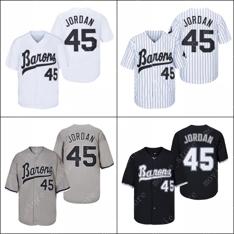 

Men's Minor League Birmingham Barons #45 Michael Baseball Jersey Stitched, All white