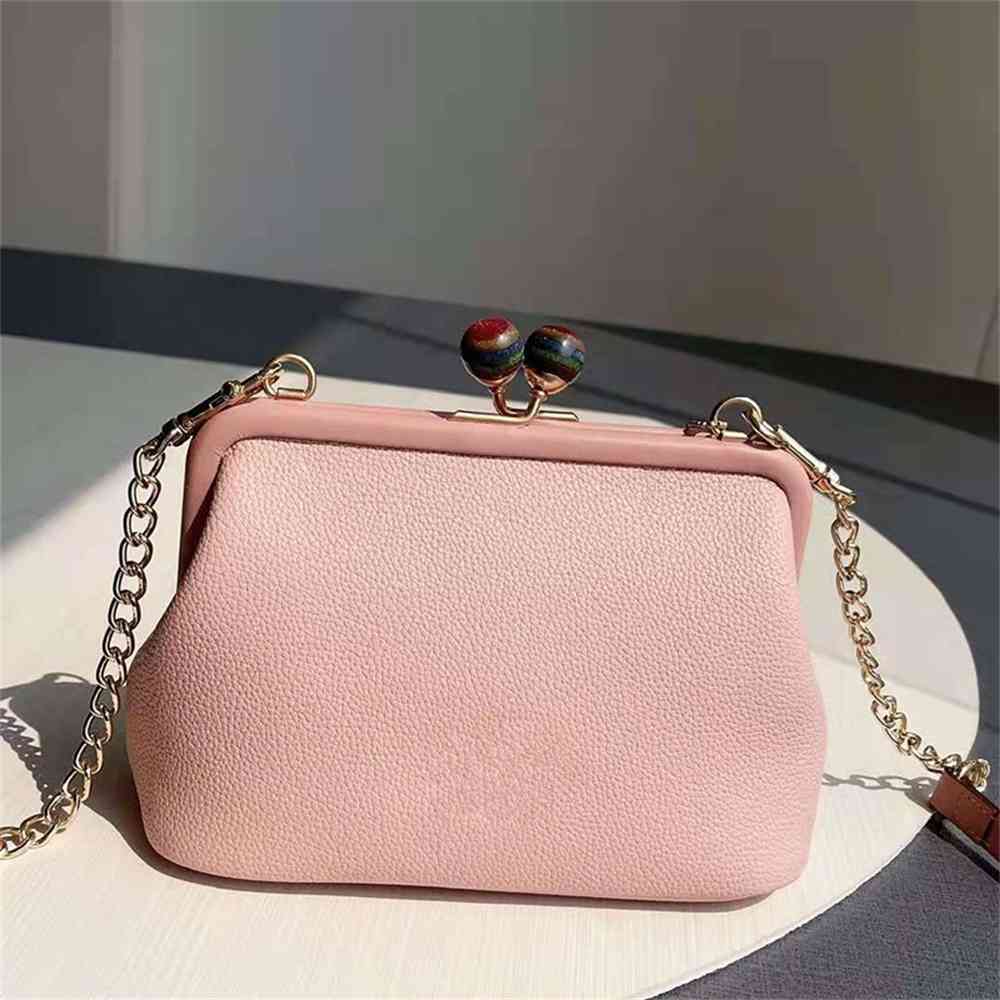 

Women Luxurys Designers Bags 2021 family's Kiss Lock pure color printed single fresh and sweet co Designer Handbag Handbags Totes Crossbody Bag