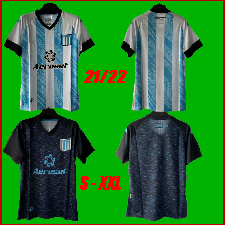 

2021 2022 Racing Club Soccer Jerseys Camisetas Tomás Chancalay FERTOLI CHURRY ROJAS BARBONA CVITANICH Aníbal Moreno 21 22 home away Lorenzo Melgarejo football shirt, Men