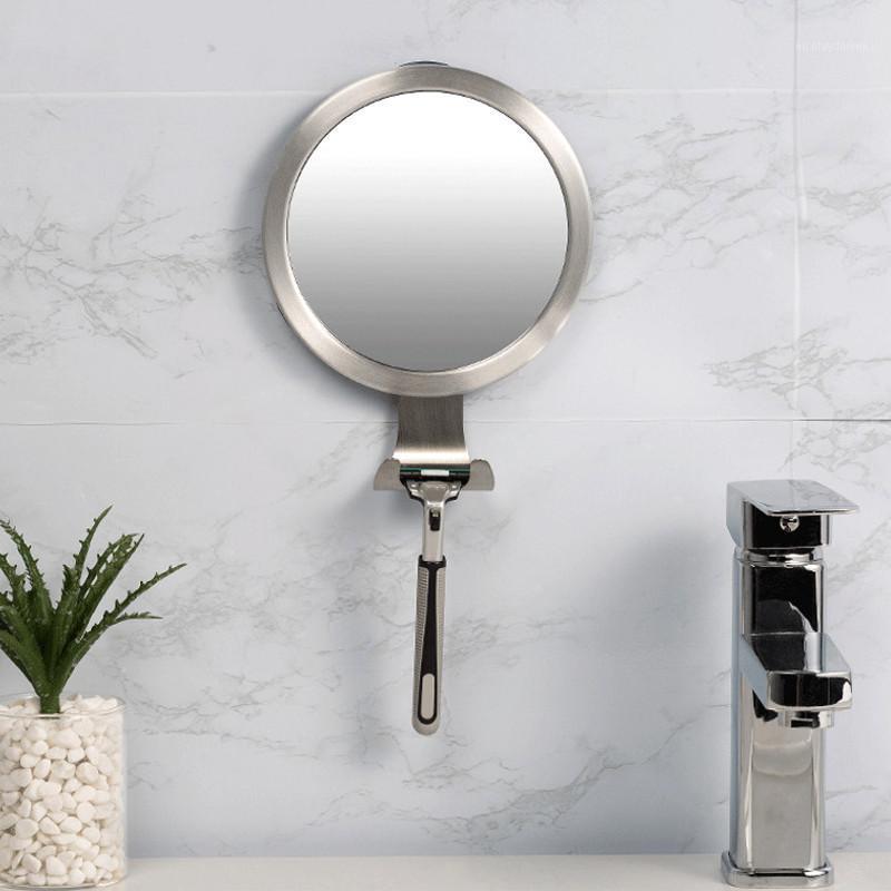 

Mirrors Bathroom Anti-fog Mirror Powerful Suction Cup Bath Shower Wall Mounted Make Up Man Shaving With Shaver Holder