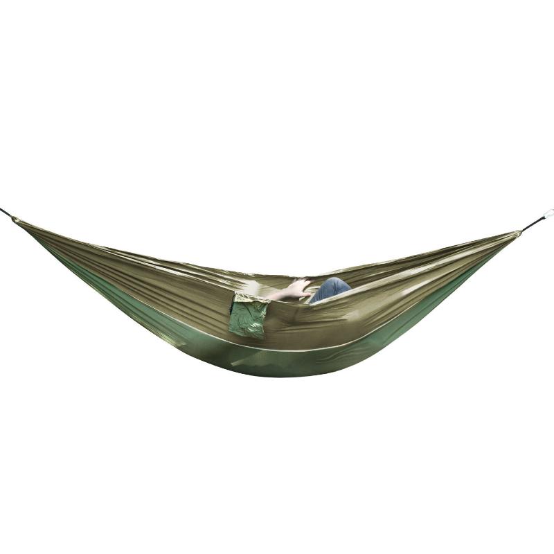 

Camp Furniture Camping Hammock Bed Double Single Anti-rollover Lightweight With Hanging Ropes Backpacking Hiking Travel Beach Garden