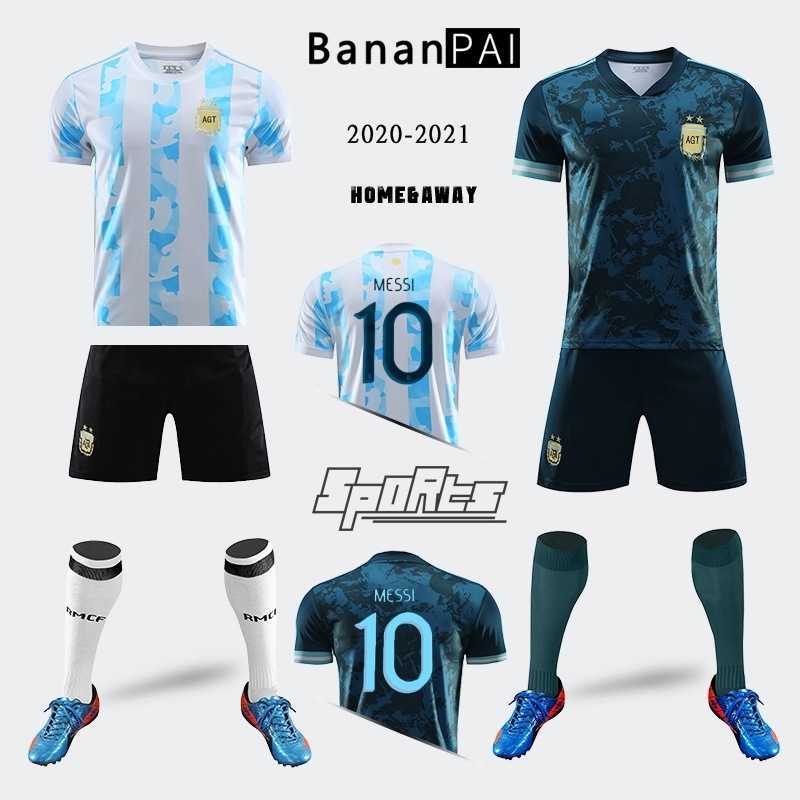 

Argentina Jersey 2020-21 soccer suit men's No.10 Macy's national team uniform children's, Black