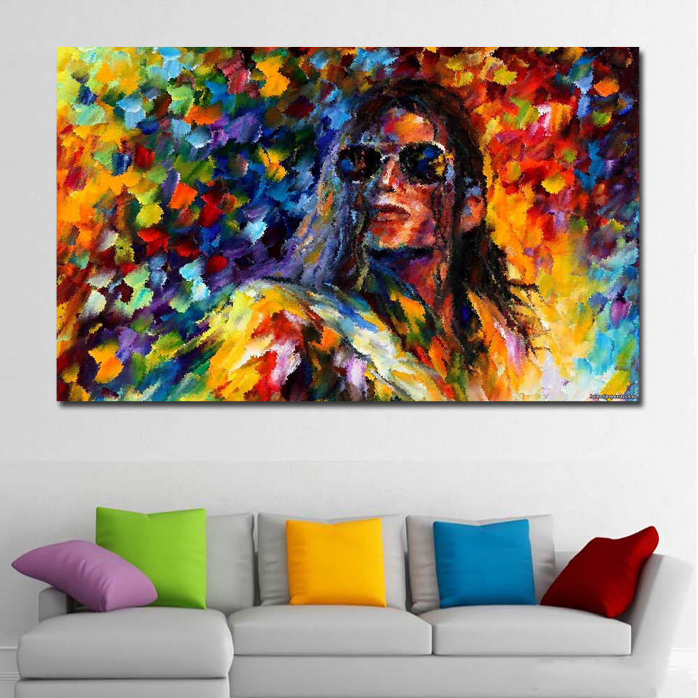 

Singer  Posters Splashed Color Art Silk Wallpaper Decorated Living Room