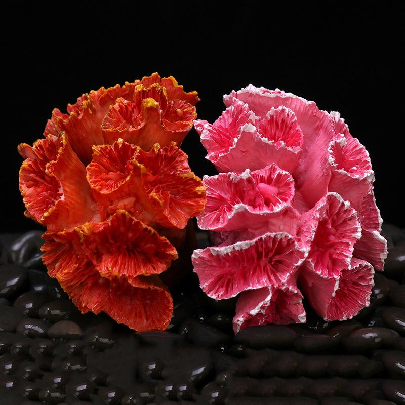 

Decorations 1PC Simulation Coral Ornaments Artificial Resin Plants DIY Aquarium Fish Tank Landscaping Underwater Scenery Oranment