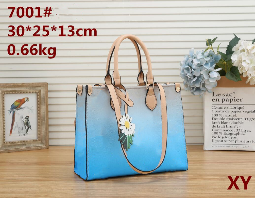 

Handbag shoulder bag classic graffiti design high quality women large capacity designer two-piece 7001#30*25*13cm, Pink