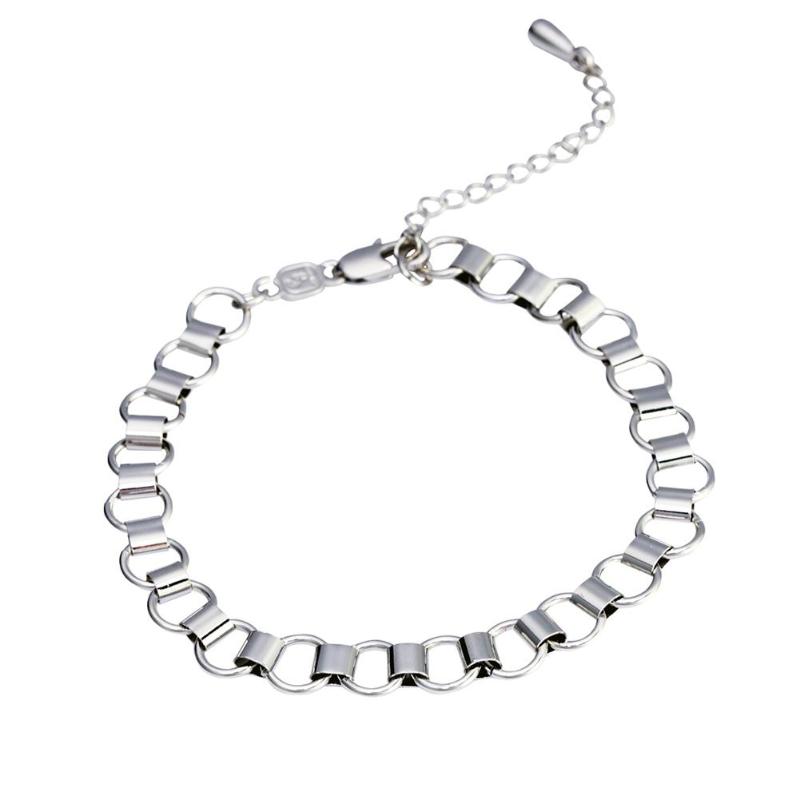 

Link, Chain Sangdo Women Gold Silver Color Stylish Elegant Hollow Out Bracelets Concise Hand Jewelry