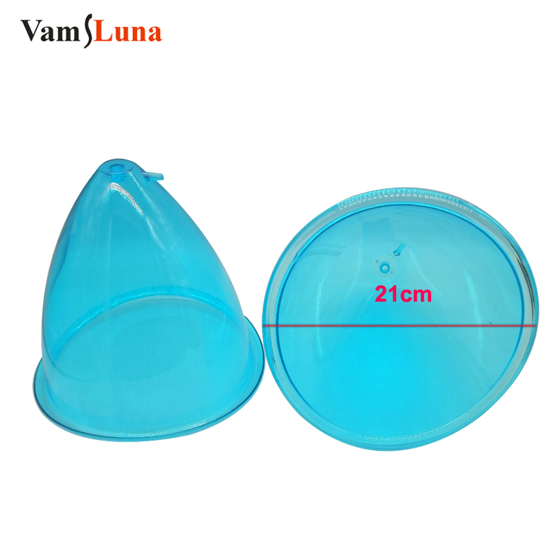 21cm King Size Vacuum Suction Blue XXL Cups for a Sex Colombian Butt Lift Treatment (2pcs)-image-724936529