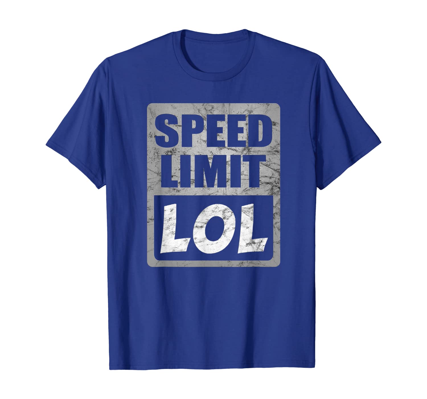 

Speed Limit T-Shirt Funny Distressed JDM Racing Car Gift Tee, White;black