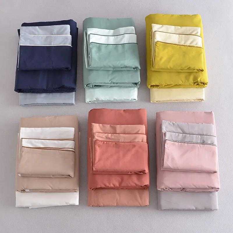 

British single ZP six color bed four piece set