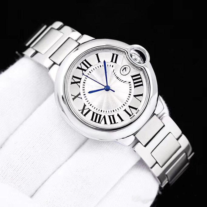 

Fashion loves' mens women designers watches Top brand lady man wristwatches 316 Stainless Steel band quartz watch for men ladies Christmas Valentine's Day present, 42mm (with date) for men