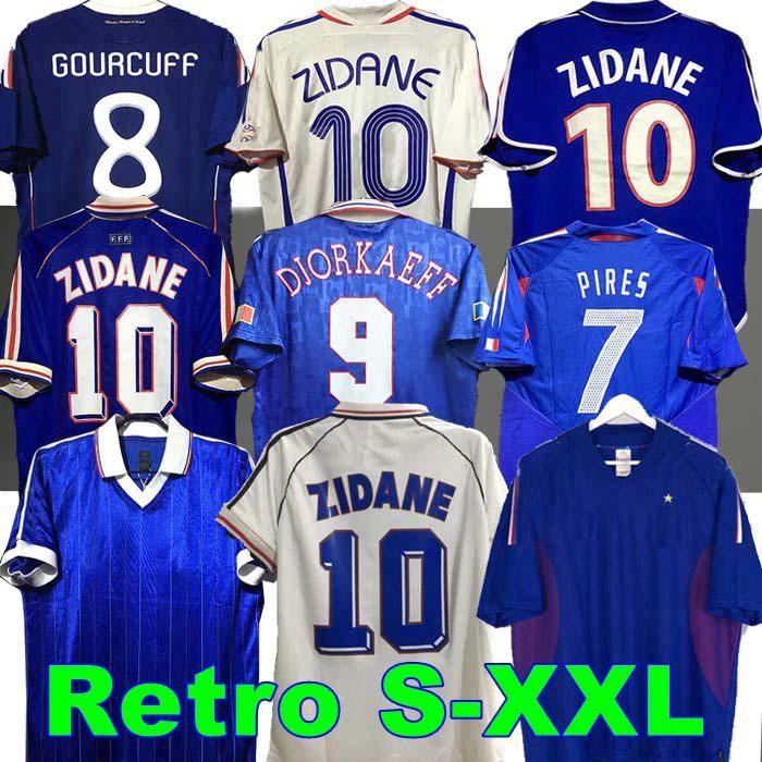 

1998 RETRO 2002 ZIDANE HENRY soccer jerseys 1996 2004 Platini Football 1984 shirt Trezeguet 1982 2006 Deschamps Petit 2000 Pires Maillot Djorkaeff Uniforms, 98-00 away