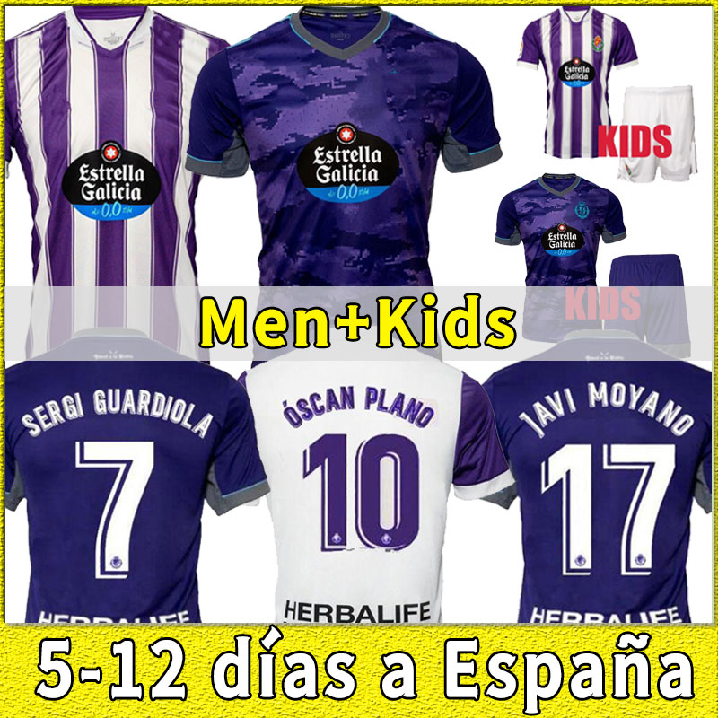 

2021 2022 Real Valladolid jerseys man kids kit SERGI GUARDIOLA WEISSMAN football jersey 21 22 R.ALCARAZ OSCAR PLANO uniform camiseta de Vallado kid set child, Home kids