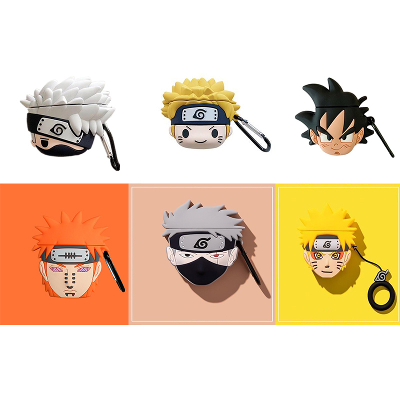 

3D Anime Silicone Soft Case For Airpods 1/2 Cartoon Charging Box Wireless Bluetooth Earphone Protective Cover For Airpods 2