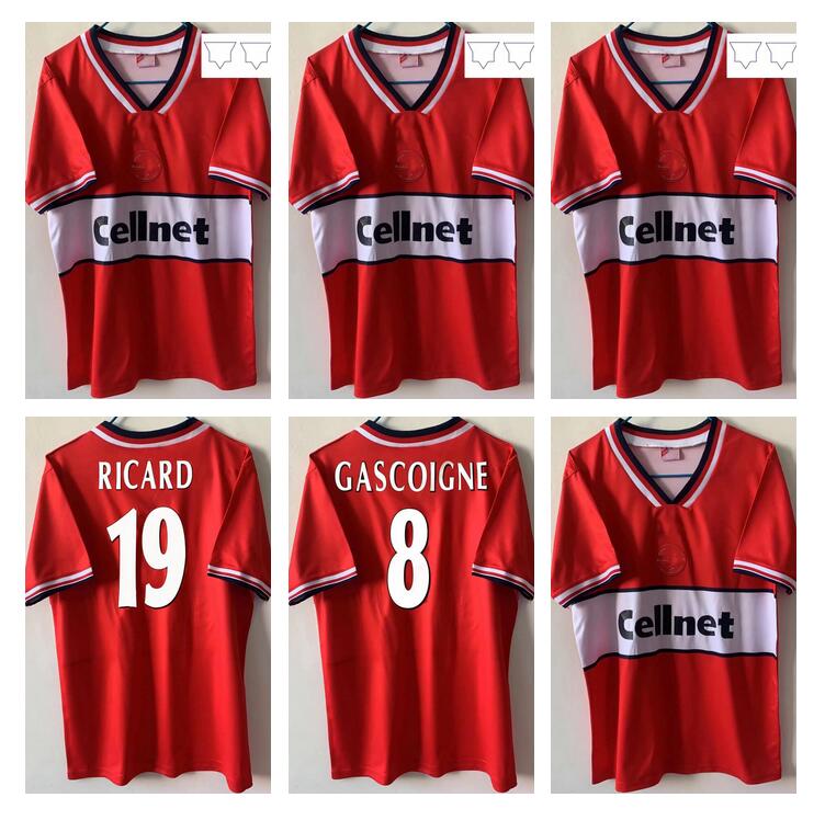 

97 98 Middlesbrough FC retro soccer jersey 1997 1998 Paul Merson Andy Townsend Paul Gascoigne Classic vintage football shirts camisetas de f, Black;yellow