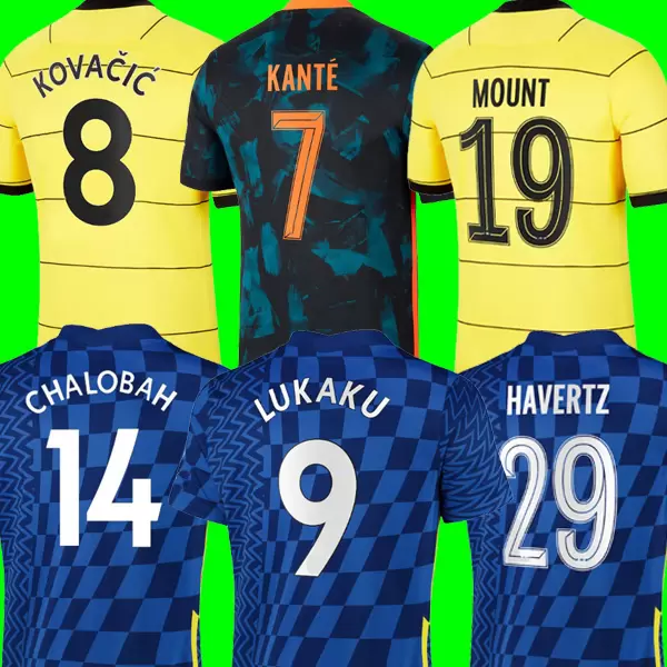 

21 22 LUKAKU soccer jersey T.SILVA PULISIC KANTE 2021 2022 CHALOBAH KOVACIC top Football kits shirts MOUNT CHILWELL ZIYECH WERNER shirt Men, Black;yellow