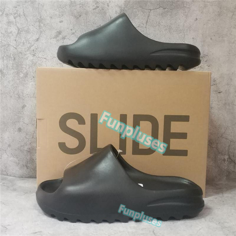 

Kanye Yessy Slides Foam Rubber Slippers Ochre Mxt Moon Gray Cream Clay Mens Sandals Resin Enflame Orange Pure Soot Sand Brown Womens Outdoor bb, Black