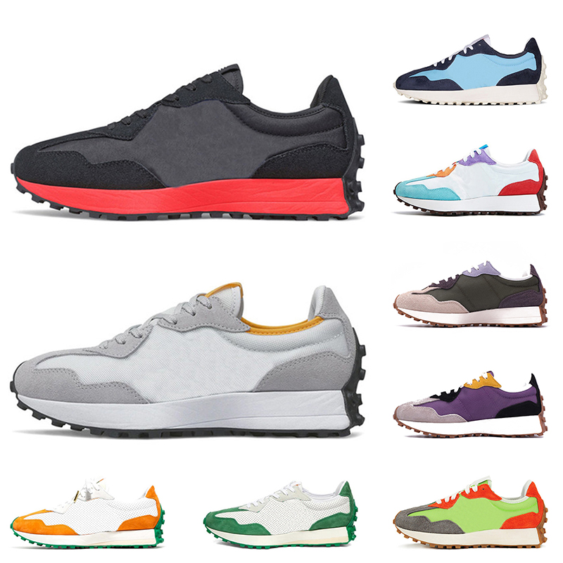 

Fashion Newest Women Mens New327 Balances Shoes Outdoor Jogging Sports Run Trainers Pride Navy Blue Grey Lime Green White Black Silver New-327 Designer Sneakers 36-45, C45 36-45