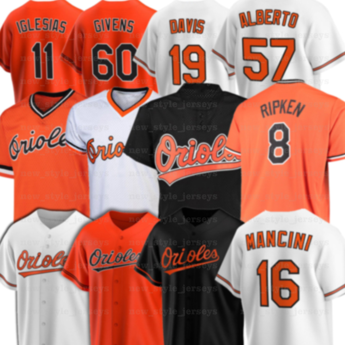 

47 John Means Baltimores Baseball Jerseys Orioles Cal Ripken Trey Mancini Brooks Robinson Roberto Alomar Mychal Givens Santander Richard Bleier Custom Jersey x3, Men(jin ying)