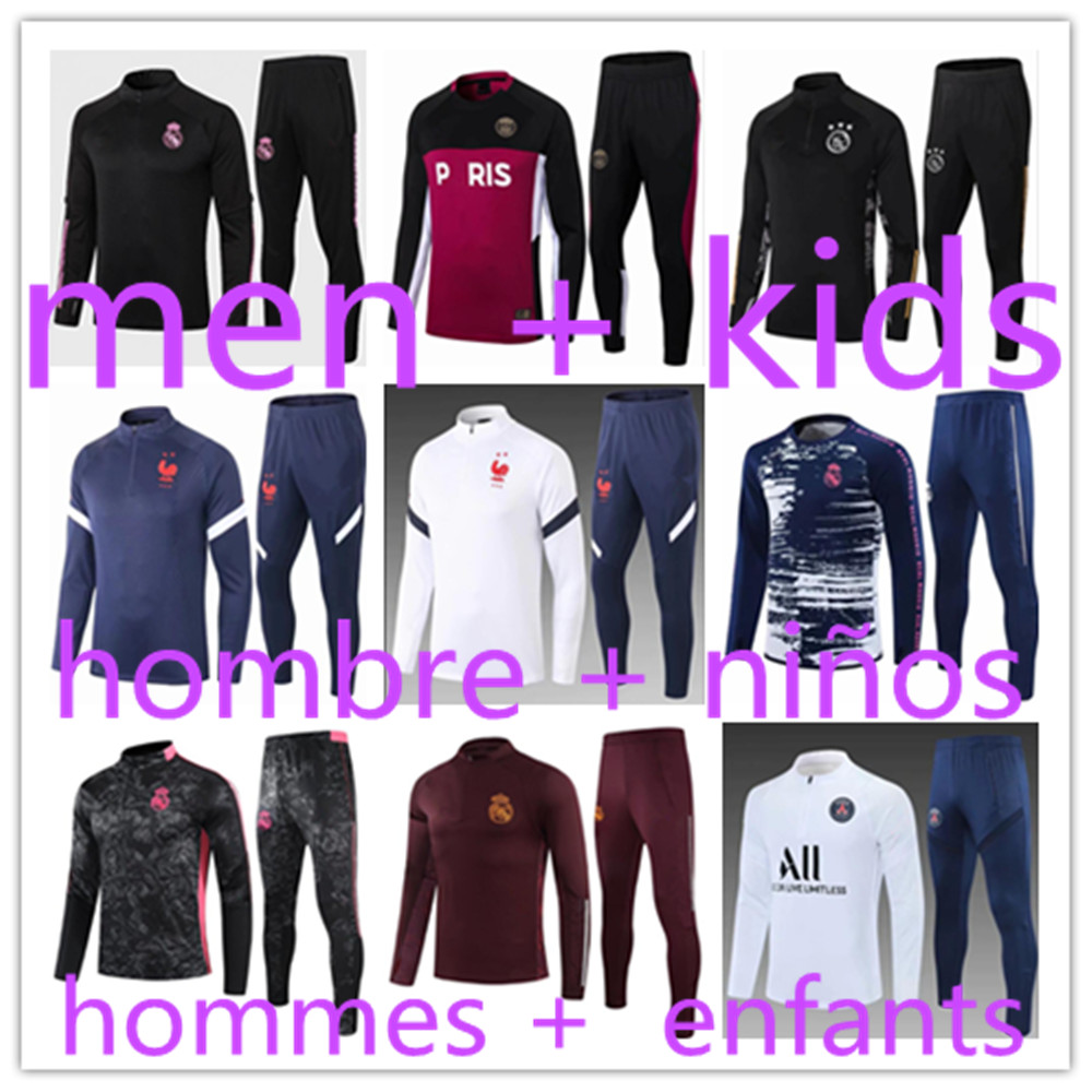 

2021 Men + kids jogging football training tracksuit kits boys mens survetement foot soccer chandal futbol chándal Survêtement pour homme, Baby