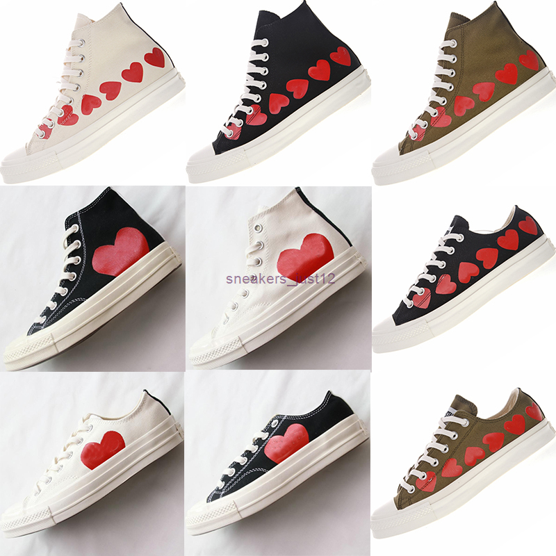 

New 1970s Big Eyes Play Chuck 70 Canvas Shoes Multi Heart 70s Hi Classic 1970 Jointly Name Skateboard Trainers Casual Sport Sneakers, Extra fees