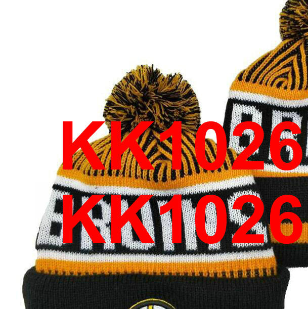 

Men All Team Knitted Cuffed Pom Beanie NE Hats BRUINS Sport Knit Hat Striped Sideline Wool Warm Baseball Beanies Cap For Men's Women&#0, Blue;gray