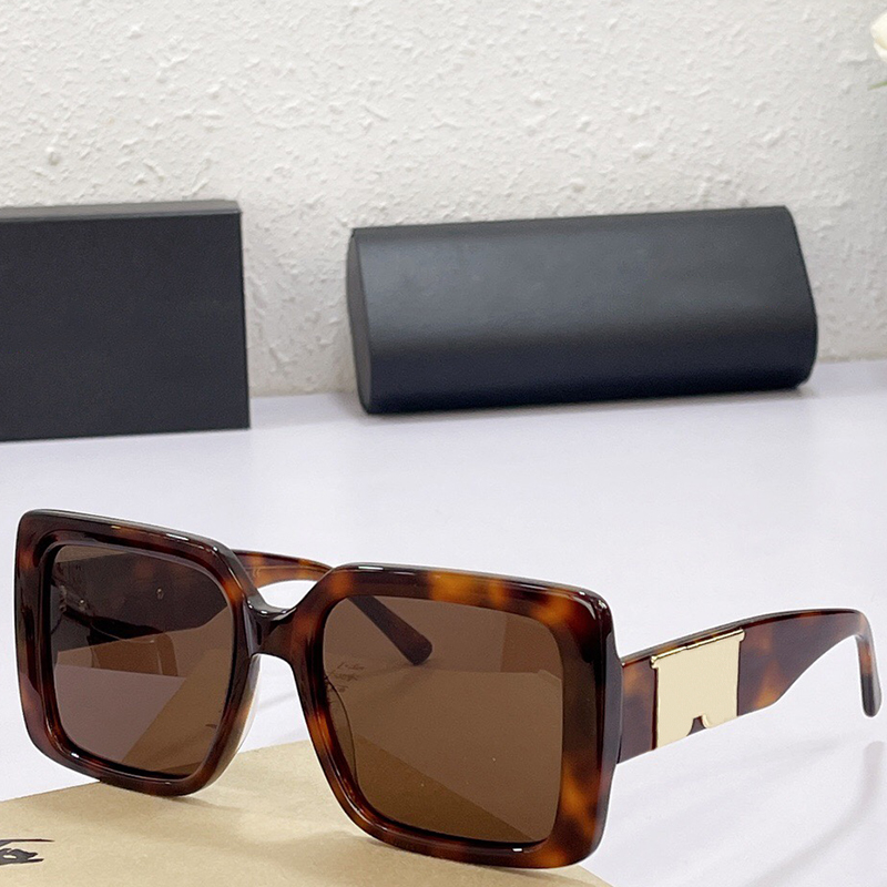 

Mens and womens designer sunglasses 2022SS catwalk style 1509S square plate frame fashion luxury black glasses beach vacation UV protection with original box