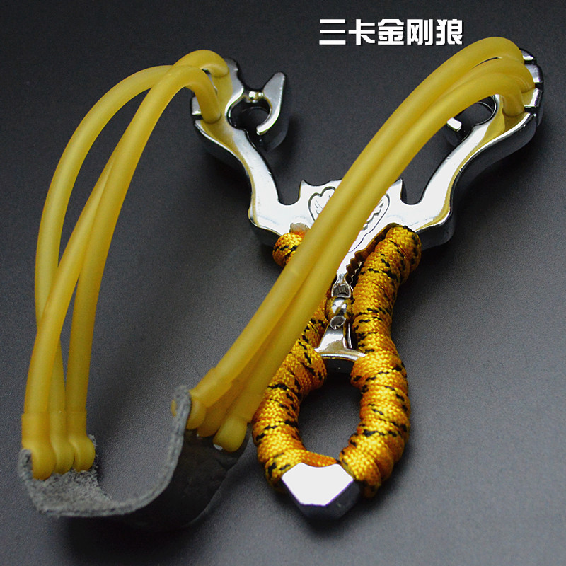 

Nunchakus Powerful three - band Wolverine Stainless Steel Stick Self Defense Non Slip Actual Combat Silvery Martial Art Supplies