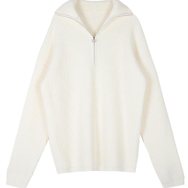 

Women's Sweaters Autumn Winter Soft Waxy Turtleneck Sweater Japanese Style Lazy Casual Loose Knit Tops Fashion Solid Color Out Wear, Black