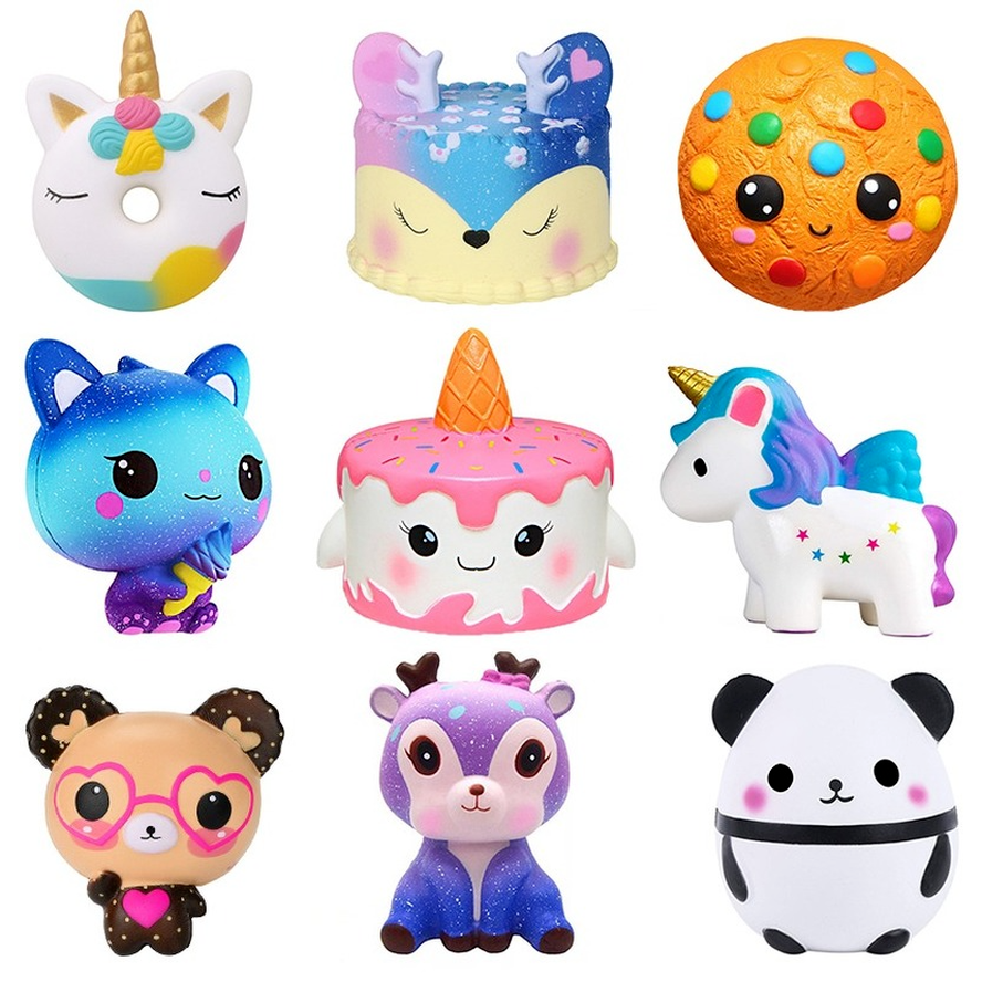 

Jumbo Squishy Kawaii Unicorn Horse Cake Deer Animal Panda Squishes Slow Rising Stress Relief Squeeze Toys for Kids