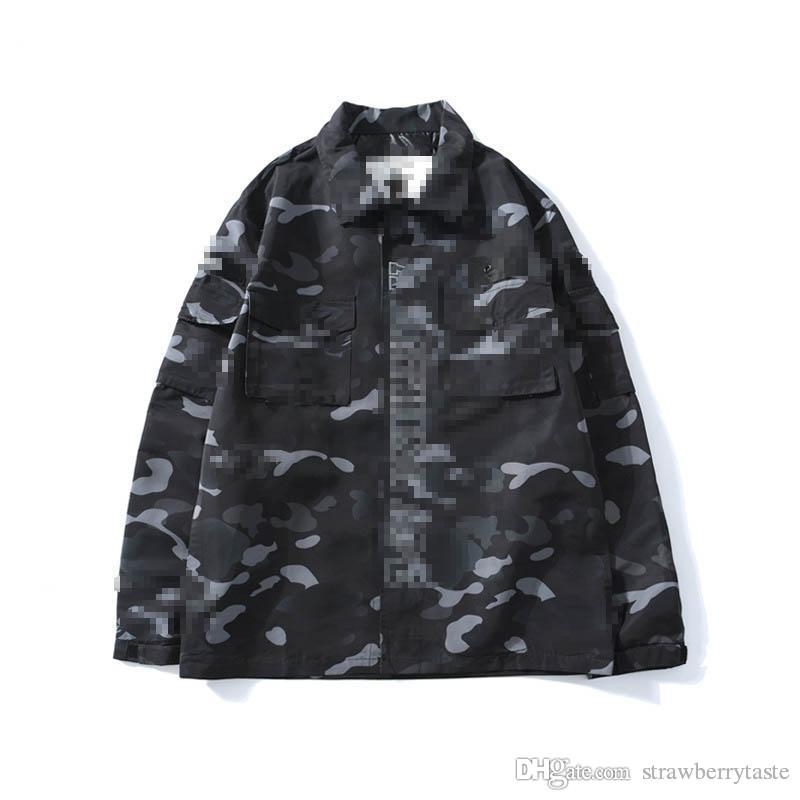 

Hot The New A Bathing Grey Unisex Lapel Camo Cardigan Shark Printing Cowboy Shirt, Black