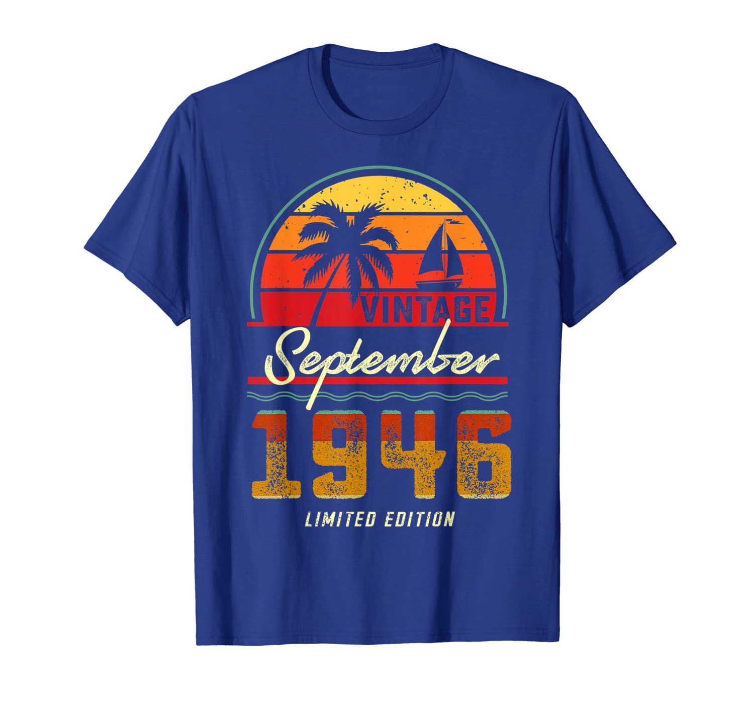 

Vintage September 1946 Tshirts For Men Women Gift Tee, White;black