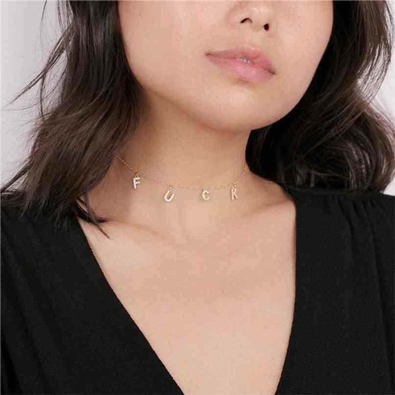 

Lateefah Personality Name Necklace Custom s Zirconia Letter Initial Women Pendant Jewelry 210721