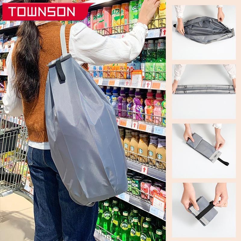 

Storage Bags Foldable Shopping Bag Portable Single Shoulder Double Out
