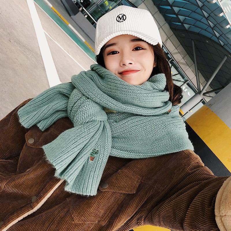 

Scarves Thick Blanket 2021 Long Winter Cashmere Scarf Women Shawls And Wrap Hijab Ladies Pashmina Neckerchief Echarpe Bufanda