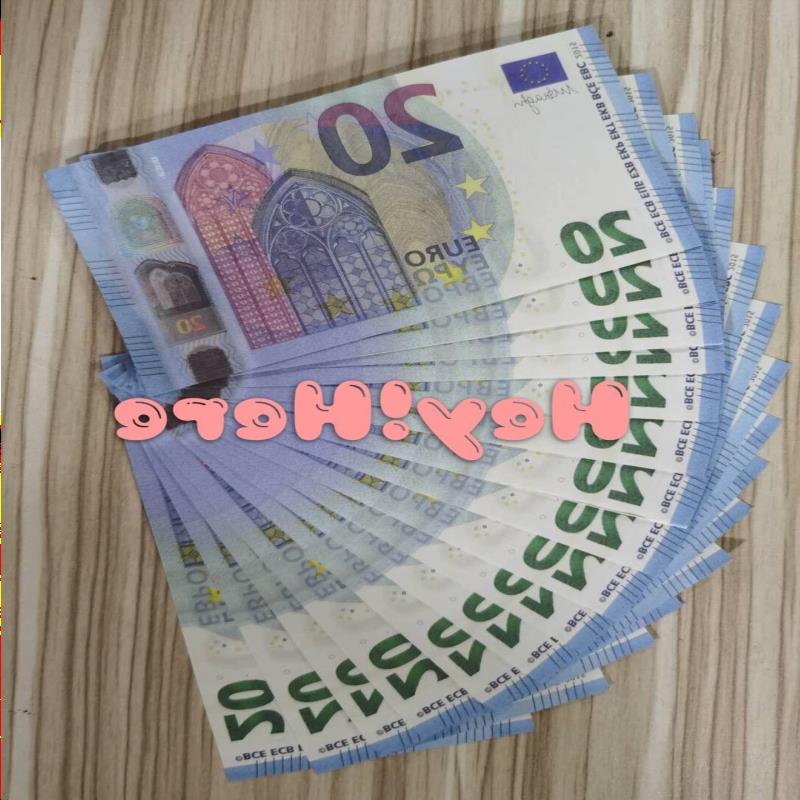 

20 For Collection Realistic Prop Copy Business Nightclub Movie Euros Paper Bank Note Play Fake Money Most 12 Fgdjo