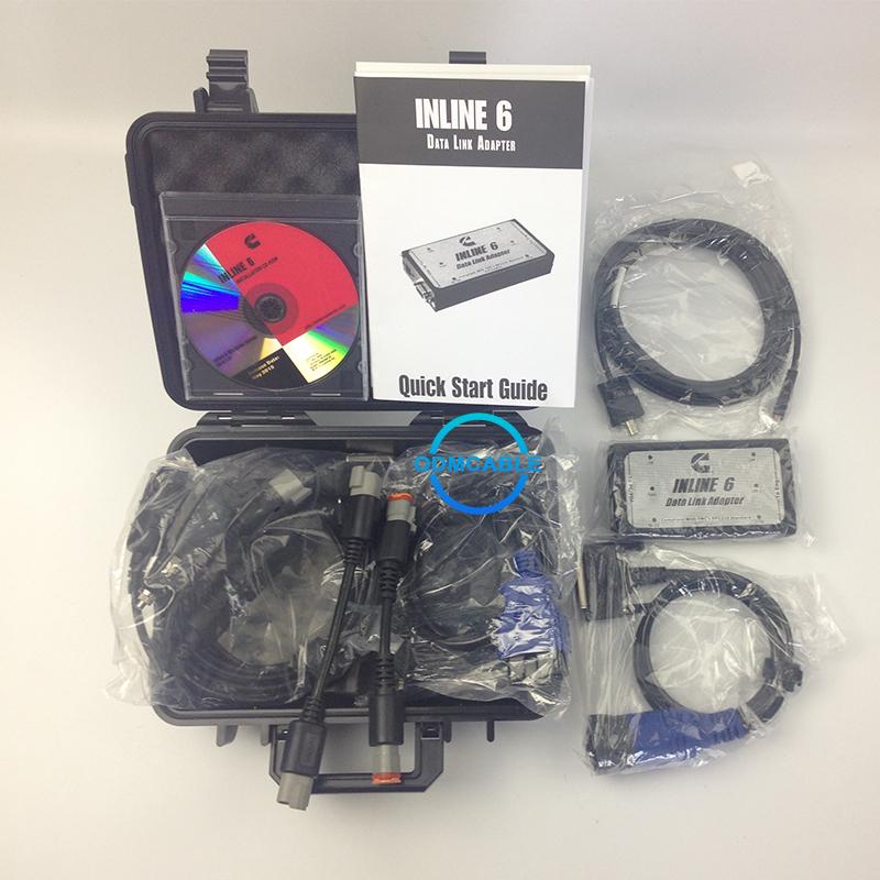 

Code Readers & Scan Tools Auto Diagnosis Inline 6 Adapter Diesel Heavy Duty Truck Scanner Data Link Engine Excavator